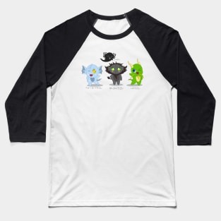 Dragon Chibis Baseball T-Shirt